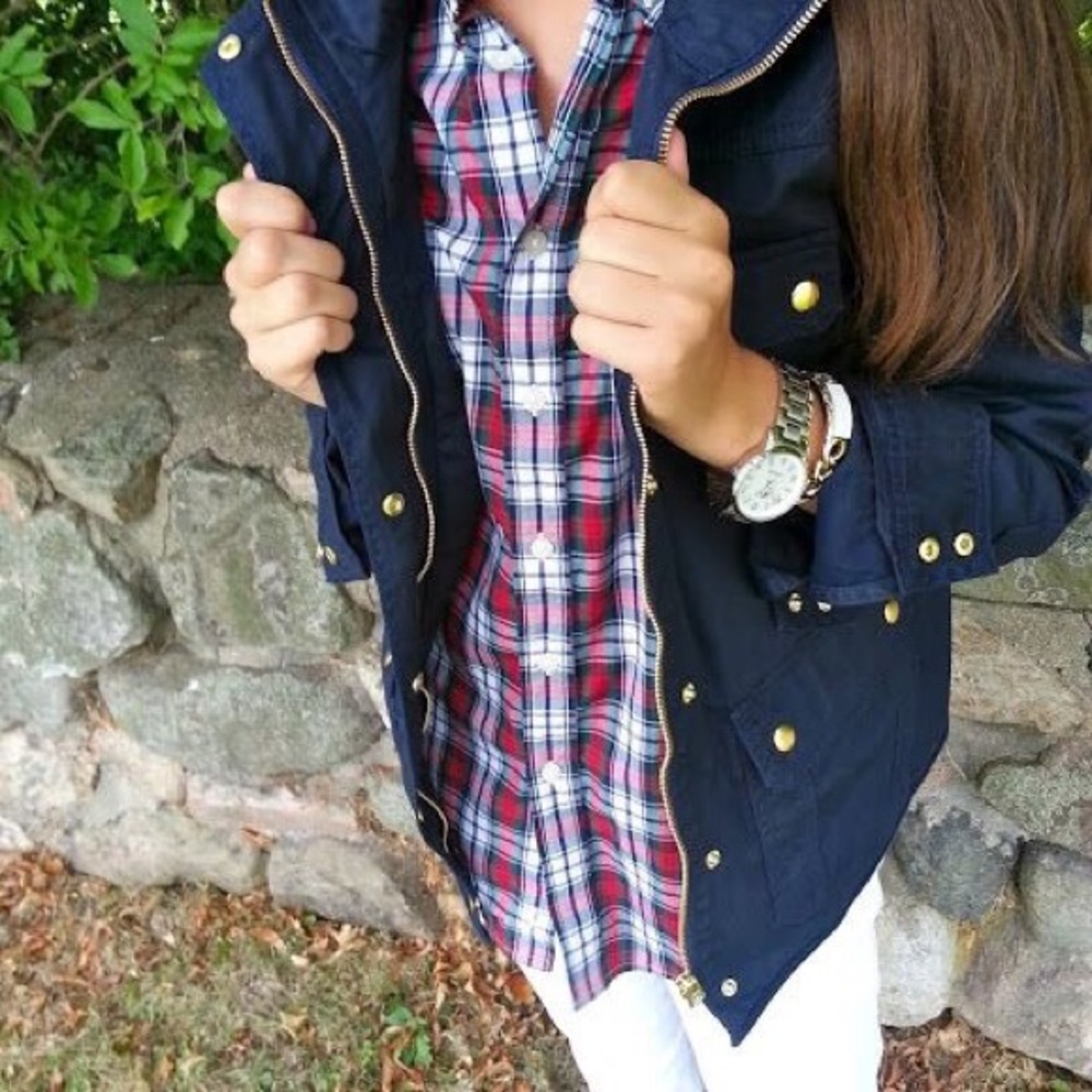 J Crew Navy Blue Downtown Field Jacket